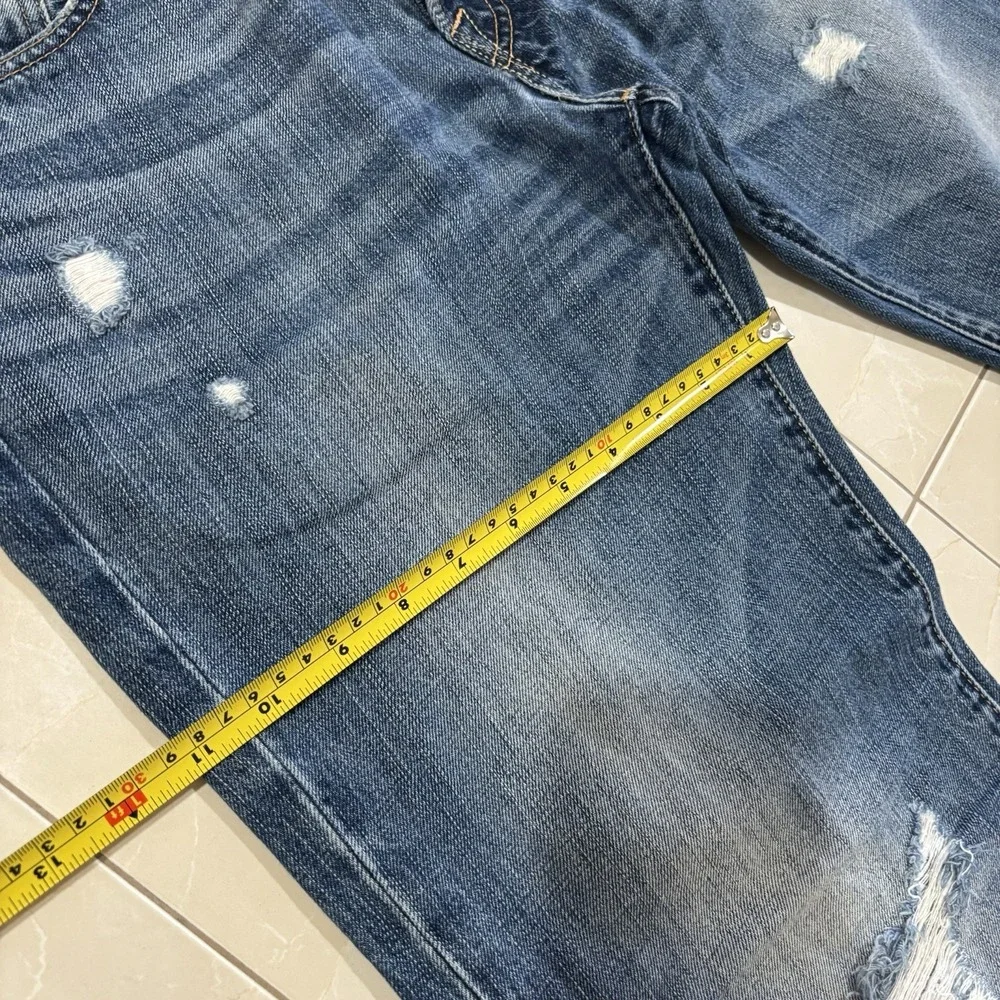 Vintage Abercrombie Fitch Kilburn Low Rise Boot Cut Jeans Men's 32x30 Blue Y2K